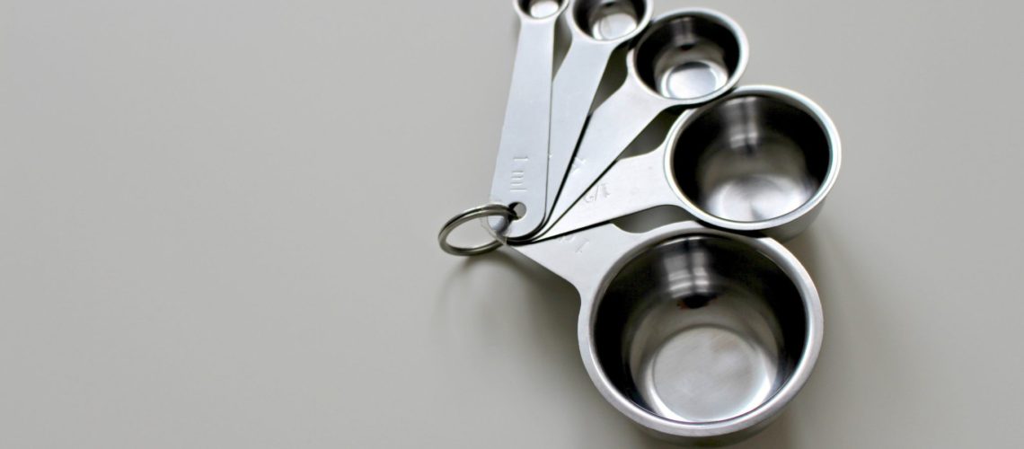 Stainless steel measuring cups