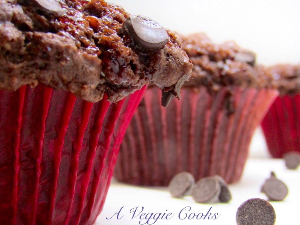 Vegan Banana And Chocolate Muffins - A Veggie Cooks