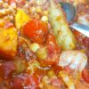 Vegan sausage and Chickpea Casserole